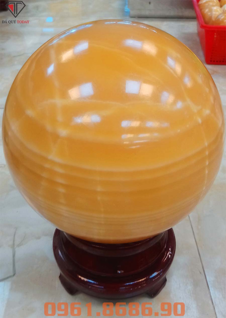 Quả cầu phong thủy đá ngọc hoàng long